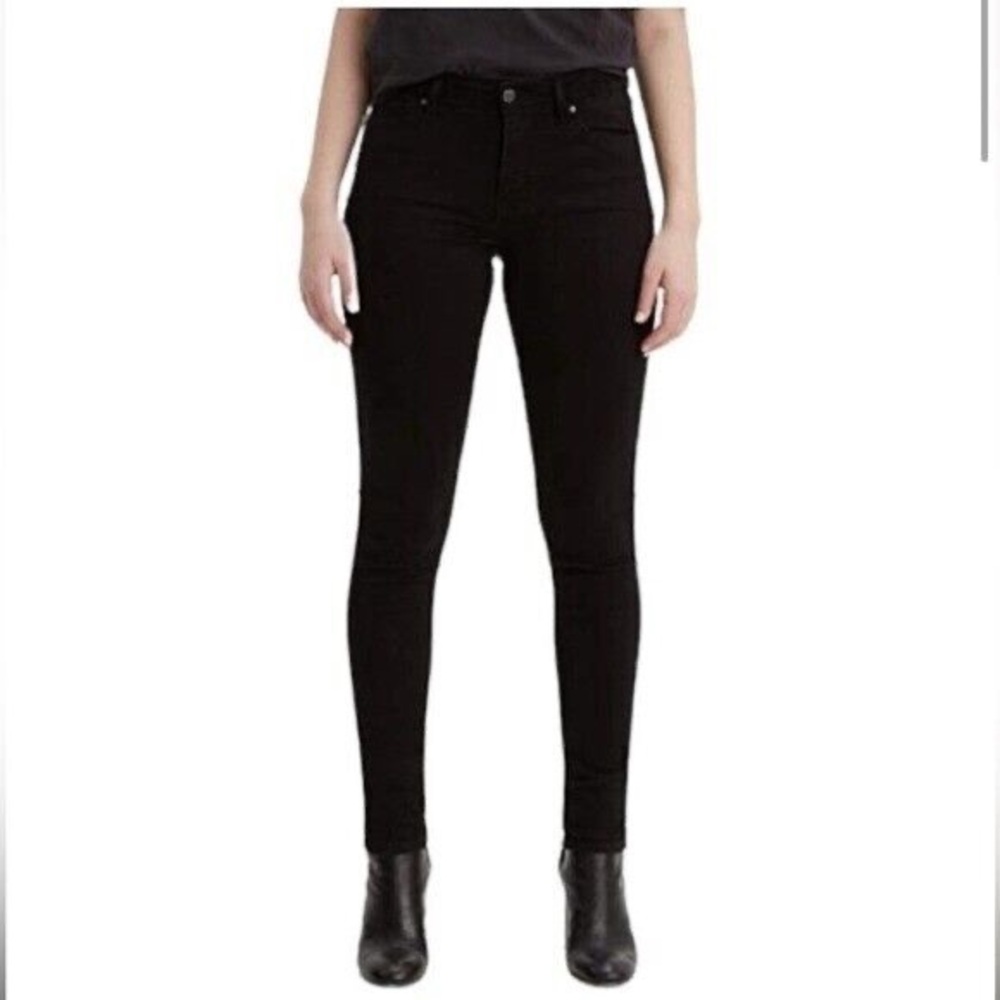 Levi's 711 Skinny Jeans In Soft Black Women’s 29 x 28 NEW